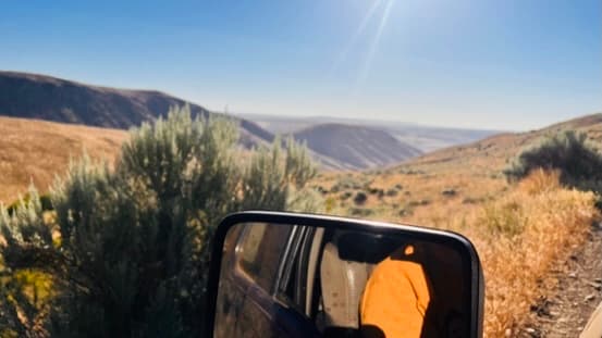 Wenatchee viewed from the mountain on the night we arrived